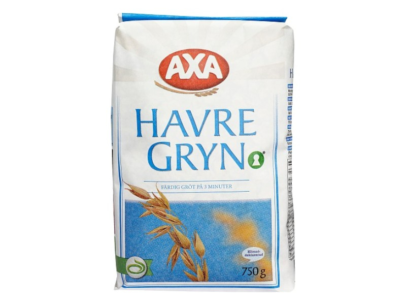 AXA Havregryn 750g, Man sagt, dass der weltbeste Hafer aus den nordischen Ländern kommt.