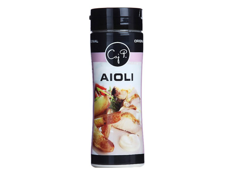 CajP Aioli Original 280ml, Eine Aioli mit reichlich Aroma von Knoblauch, für Fisch perfekt für Suppen, Meeresfrüchte, Gemüse, Braten und Kartoffelgerichte.