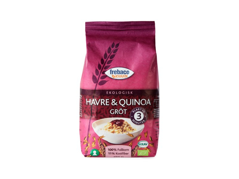 Havre och Quinoa Gröt 750g, Hafer und Quinoa Porridge ist ein 100%-iges Bio-Vollkornprodukt, nur aus natürlichen Zutaten hergestellt.