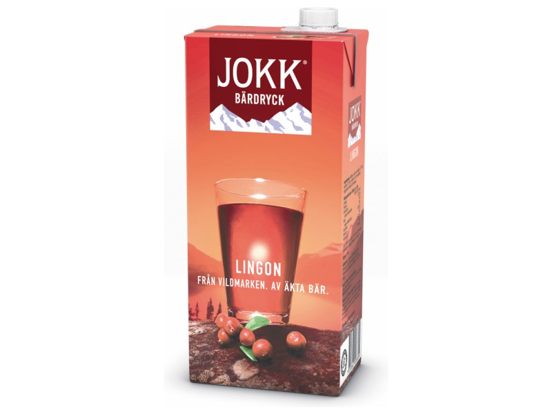 JOKK® Lingondryck, 1000ml, Preiselbeersaft 1 L.