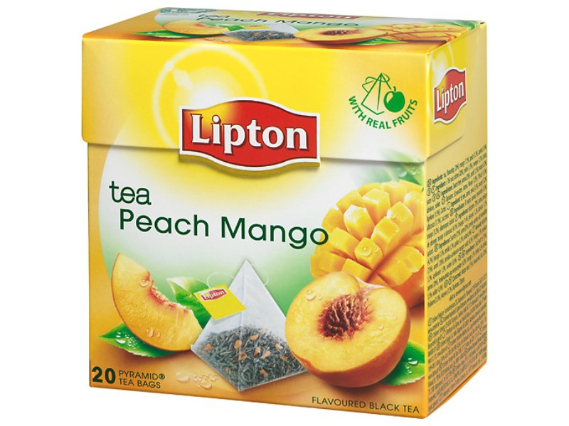 Lipton Peach Mango Tea 20-pack, 36g, Ein köstlicher Geschmack, der Genuss von saftigen, reifen Mango- und Pfirsicharomen.