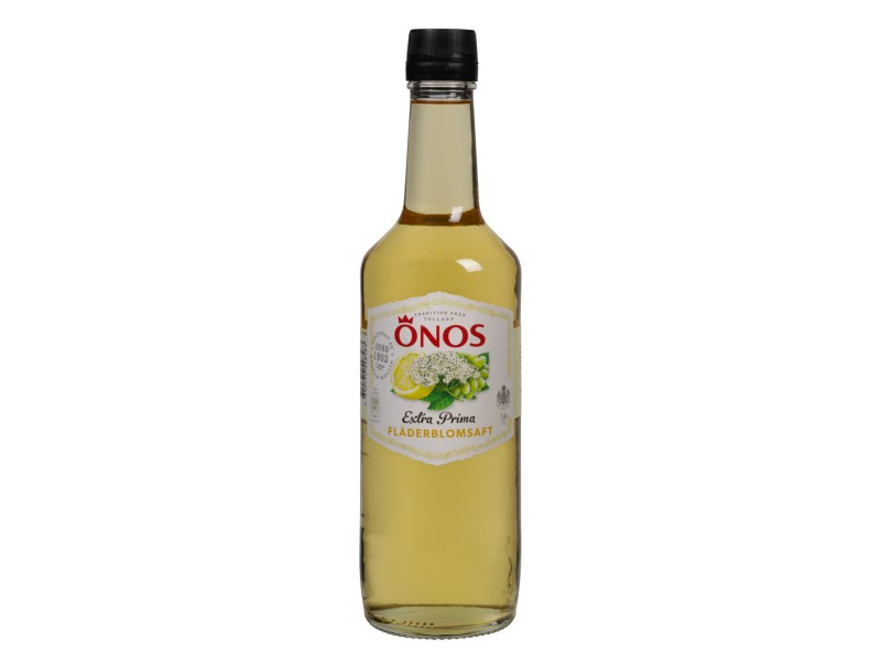 Önos Fläderblomsaft, 580ml, Holunderblüten sind nicht nur schön anzusehen, sie bieten auch einen fabelhaften Geschmack, Önos Extra-Prima Sirup mit Zitrone und Traube!