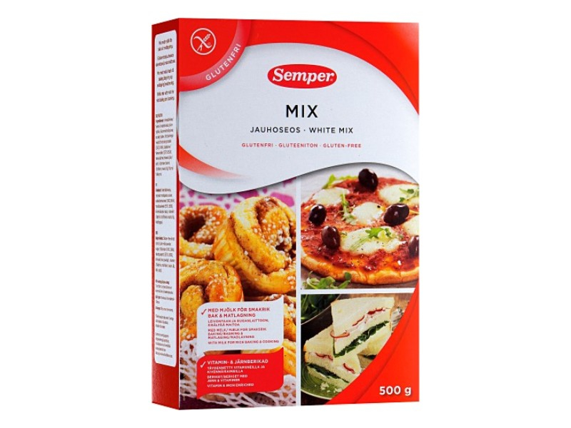 Semper Mix 500g, Semper Mix wird zum Backen von Brot, Brötchen, Gebäck und Kuchen verwendet.