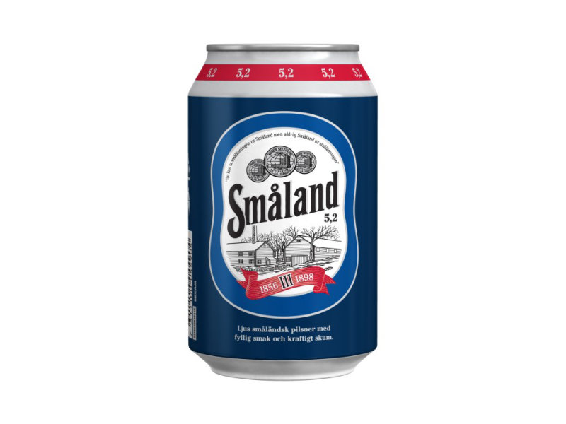 Småland Premium Lager 5,2% 24x330ml, Småland wird nach der tschechischen Pilsner Tradition hergestellt.