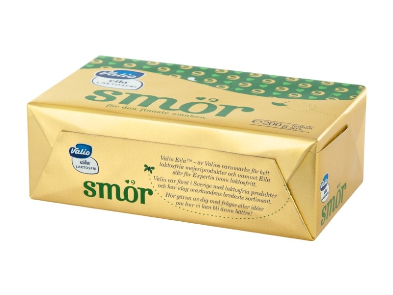 Valio Eila® laktosfri smör, 200g, Valio Eila ™ laktosefreie Butter wird aus speziell ausgewählter Sahne hergestellt.