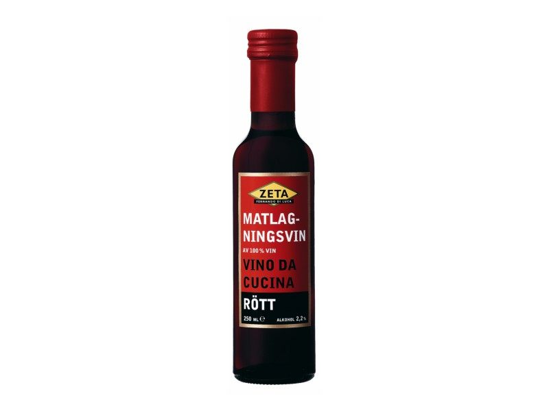 Zeta, Matlagningsvin Rött 250ml, Eine sehr würziger Kochwein, der als Ersatz für Wein in der Küche verwendet werden kann.