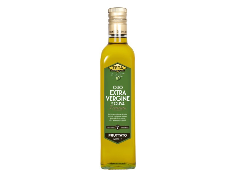 Zeta, Olivolja Fruttato Extra Vergine 500ml, Eine frisches Olivenöl extra vergine in typisch italienischem Stil mit einem milden, pfeffrigen Nachgeschmack.