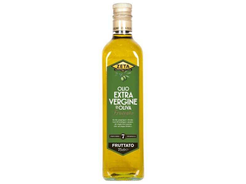 Zeta, Olivolja Fruttato Extra Vergine 750ml, Eine frisches Olivenöl extra vergine in typisch italienischem Stil mit einem milden, pfeffrigen Nachgeschmack.
